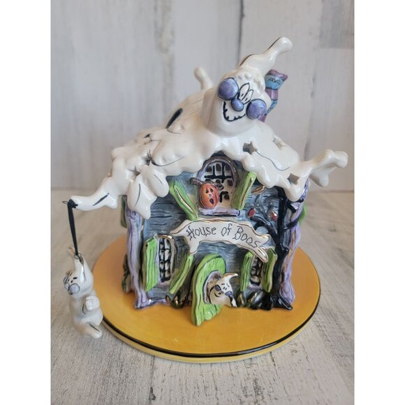 Blue Sky House of boos tea‎ light ceramic holder candle - Picture 2 of 15